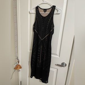 Black and nude dress